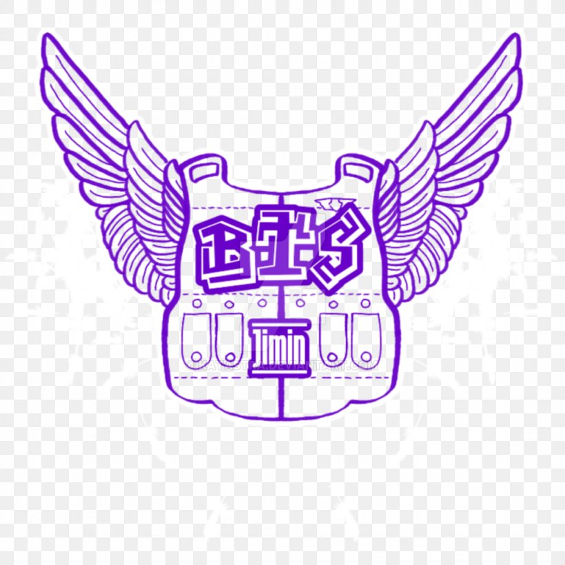 BTS Wings Logo YouTube K-pop, PNG, 1024x1024px, Bts, Area, Deviantart, Fictional Character, Fire Download Free