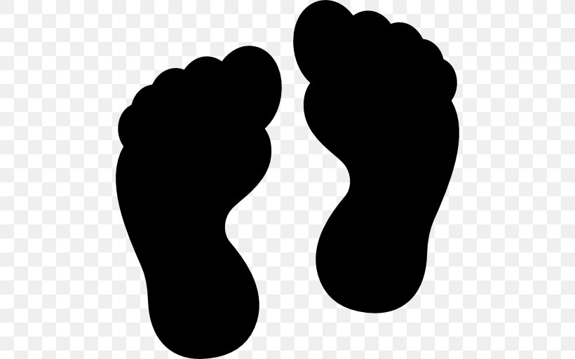 Footprint Paper, PNG, 512x512px, Footprint, Black And White, Drawing, Finger, Foot Download Free