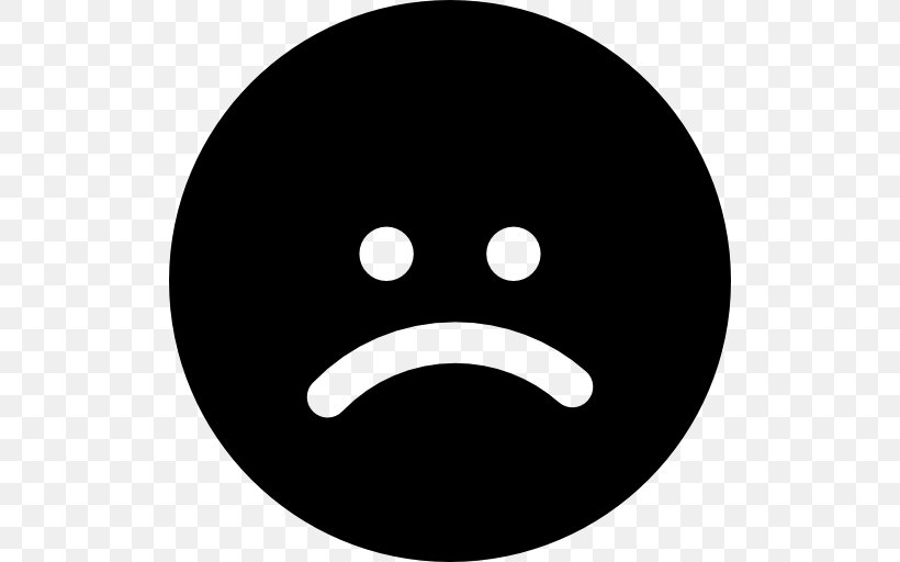 Smiley Face Sadness Emoticon, PNG, 512x512px, Smiley, Black And White, Child, Emoticon, Eye Download Free