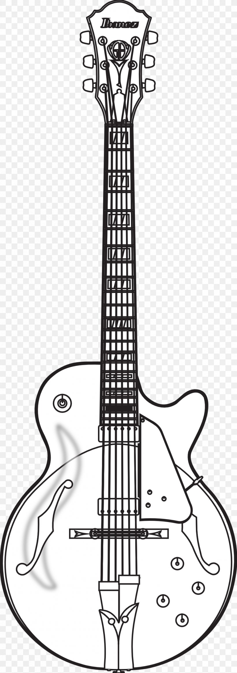 Guitar Outline Png  Draw A Bass Guitar Transparent Png  Transparent Png  Image  PNGitem