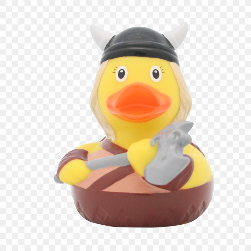 Rubber Duck Viking Woman Yellow, PNG, 1503x1504px, Rubber Duck, Beak, Bird, Duck, Ducks Geese And Swans Download Free
