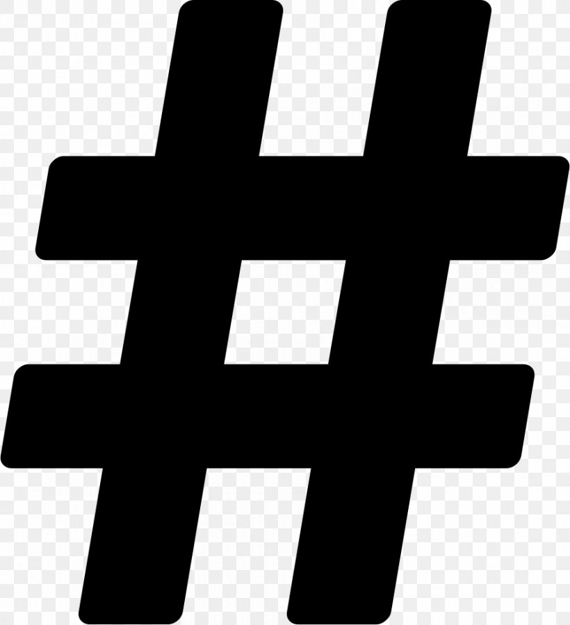  Hashtag  Number  Sign PNG 894x981px Hashtag  Black And 