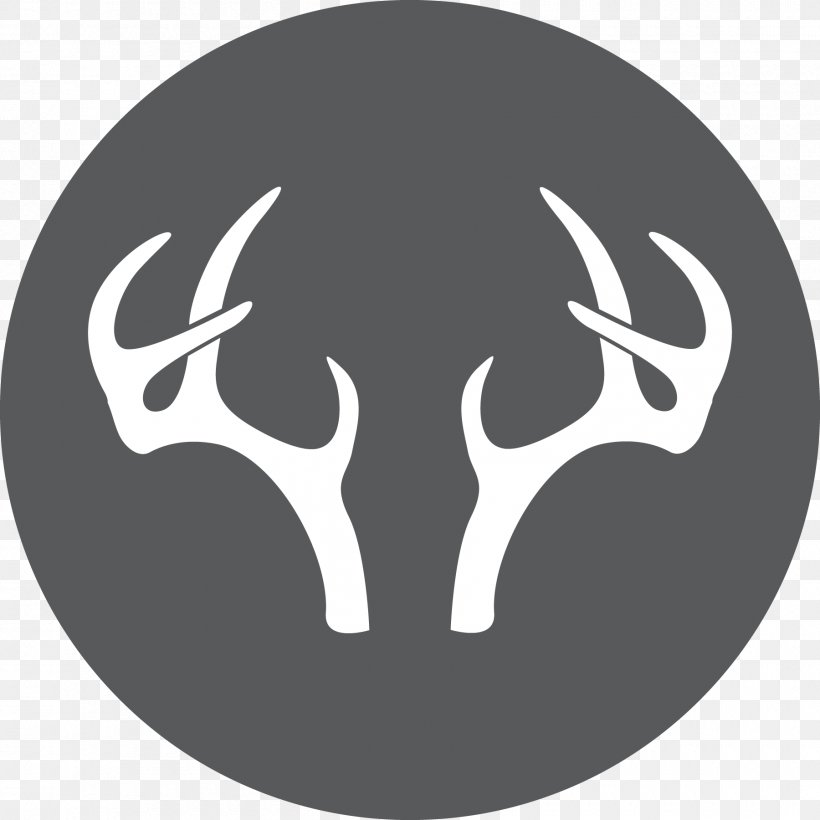 Reindeer Antler Logo Silhouette Desktop Wallpaper, PNG, 1800x1800px, Reindeer, Antler, Black, Black And White, Black M Download Free