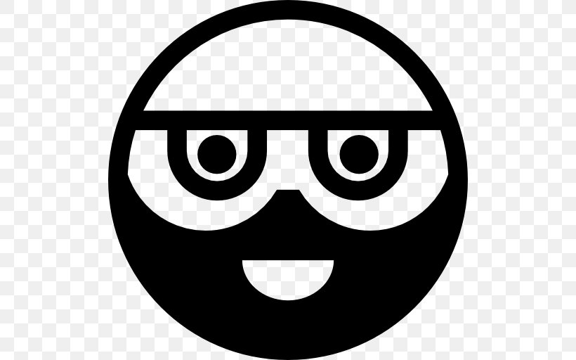Smiley Face, PNG, 512x512px, Smiley, Area, Beard, Black, Black And White Download Free