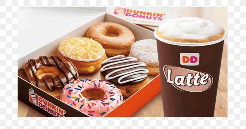 Dunkin' Donuts Coffee And Doughnuts Cafe, PNG, 1200x630px, Donuts, Baking, Breakfast, Cafe, Coffee Download Free
