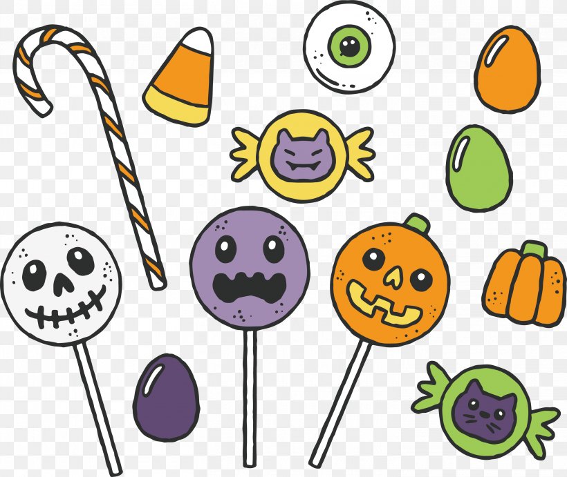 Halloween Candy, PNG, 2919x2460px, Halloween, Candy, Clip Art, Computer Graphics, Drawing Download Free