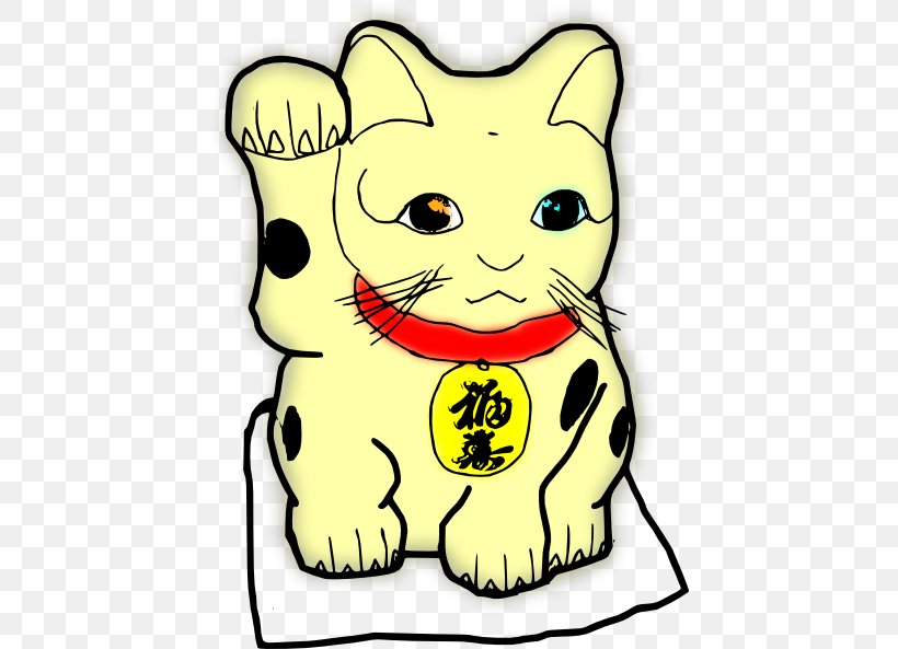 Maneki-neko Luck Cat Clip Art, PNG, 438x593px, Manekineko, Art, Artwork, Carnivoran, Cat Download Free