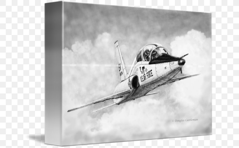 Northrop T-38 Talon Aircraft Drawing Aviation Canvas Print, PNG, 650x507px, Northrop T38 Talon, Air Force, Aircraft, Airplane, Art Download Free