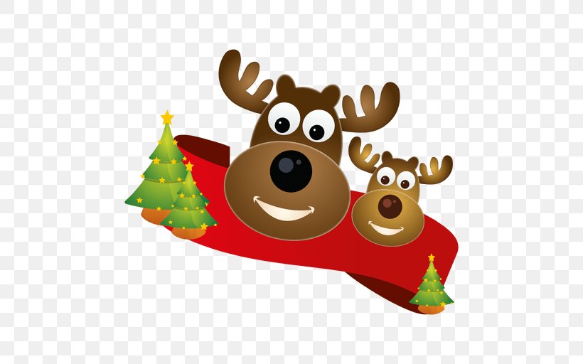 Reindeer Christmas Ornament Rudolph Santa Claus, PNG, 512x512px, Reindeer, Animaatio, Christmas, Christmas Decoration, Christmas Ornament Download Free