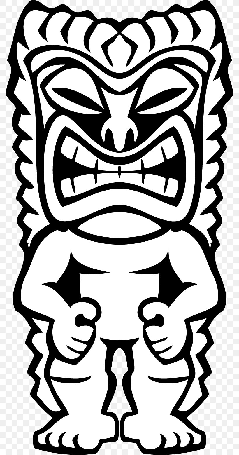 Hawaiian Tiki Clip Art, PNG, 780x1559px, Hawaii, Art, Black, Black And White, Blog Download Free