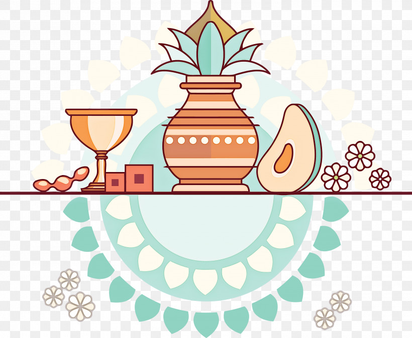 Ugadi Yugadi Hindu New Year, PNG, 3000x2466px, Ugadi, Drinkware, Hindu New Year, Line, Logo Download Free