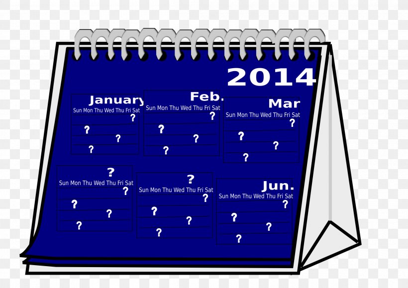 Calendar Blue, PNG, 2400x1697px, Calendar, Area, Blue, Brand, Calendar Date Download Free