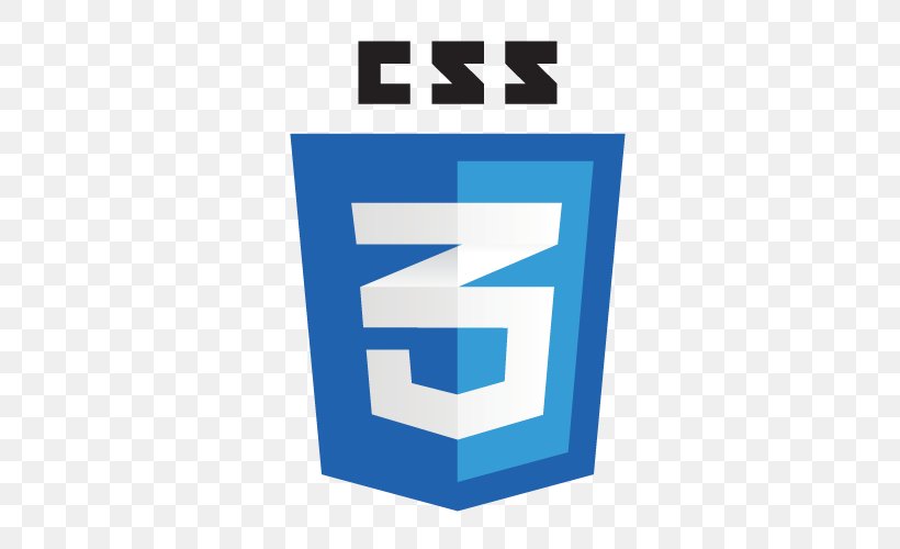CSS3 Cascading Style Sheets Logo HTML, PNG, 500x500px, Cascading Style Sheets, Area, Blue, Brand, Electric Blue Download Free