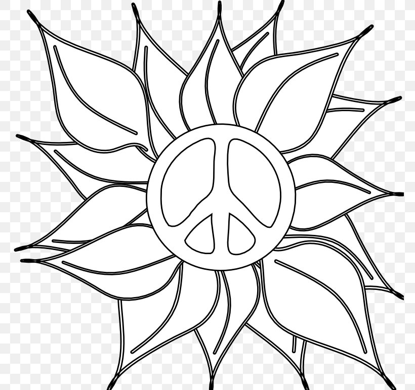 Black And White Flower Free Content Clip Art, PNG, 777x772px, Black And White, Color, Drawing, Flora, Floral Design Download Free
