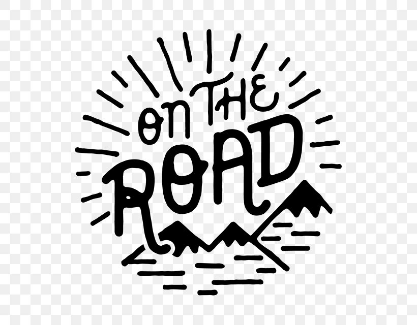 On The Road Logo Art, PNG, 640x640px, On The Road, Area, Art, Black, Black And White Download Free