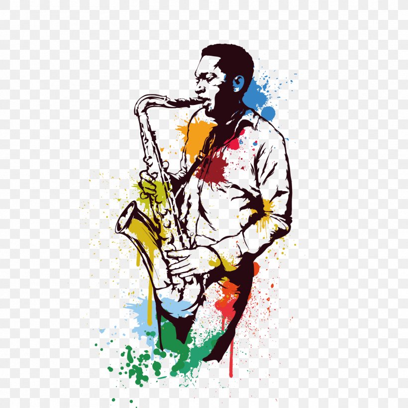 Alto Saxophone Jazz Art, PNG, 1772x1772px, Watercolor, Cartoon, Flower, Frame, Heart Download Free