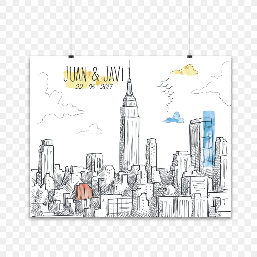 New York City Vector Graphics Illustration Computer File, PNG, 1024x1024px, New York City, City, Drawing, New York, Silhouette Download Free