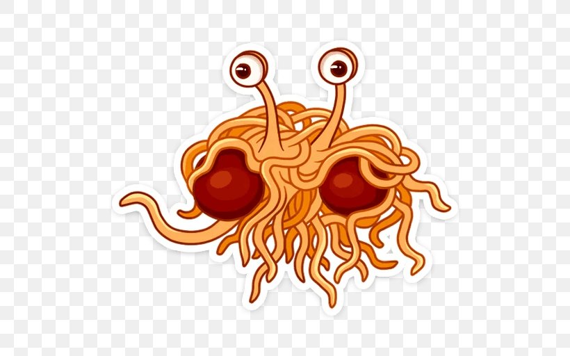 Pastafarianism Telegram Sticker VKontakte Flying Spaghetti Monster, PNG, 512x512px, Pastafarianism, Artwork, Atheism, Facebook Messenger, Flying Spaghetti Monster Download Free