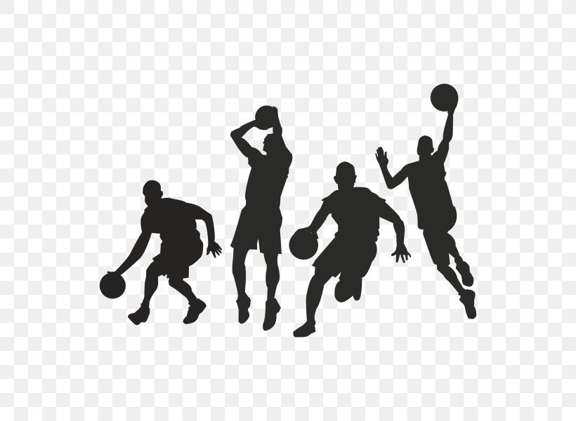 Basketball Athlete Wall Decal Sticker, PNG, 600x600px, Basketball, Athlete, Basketball Player, Black, Decal Download Free