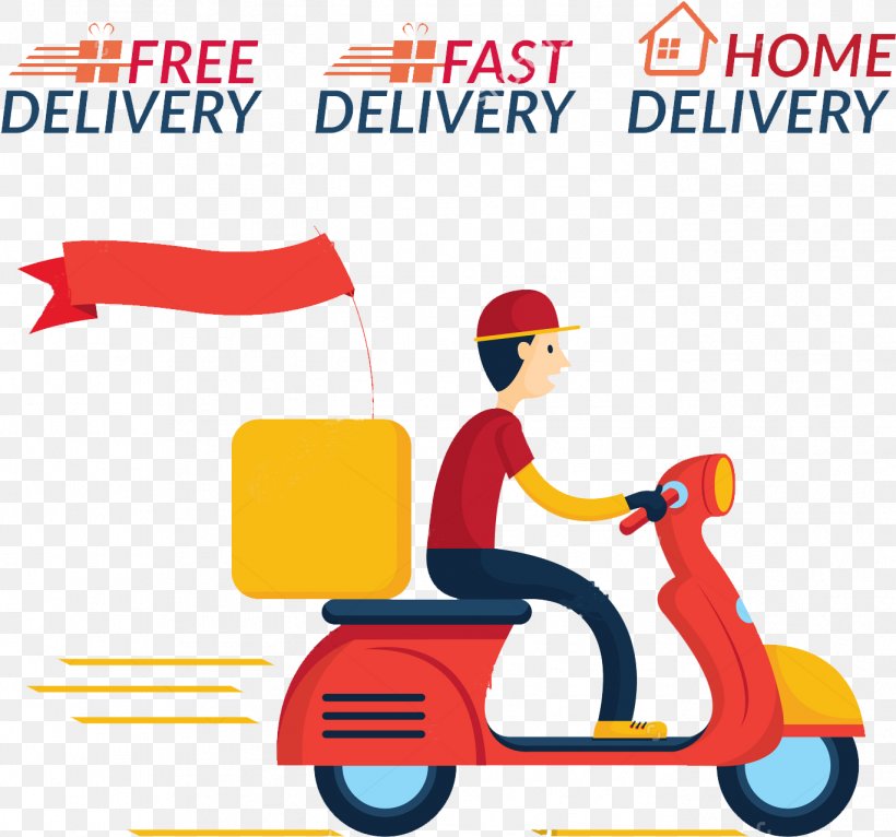 Delivery Vector Graphics Clip Art, PNG, 1369x1280px, Delivery, Courier, Mode Of Transport, Motor Vehicle, Pizza Delivery Download Free