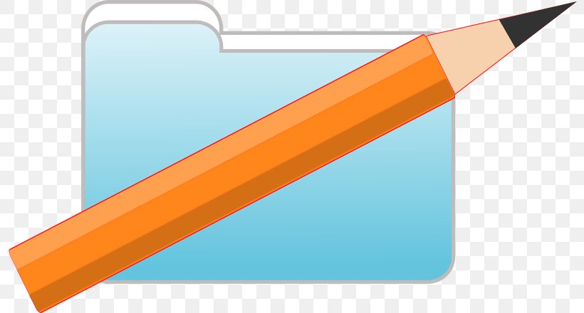 Clip Art, PNG, 800x440px, Pencil, Icon Design, Orange, Raster Graphics Download Free