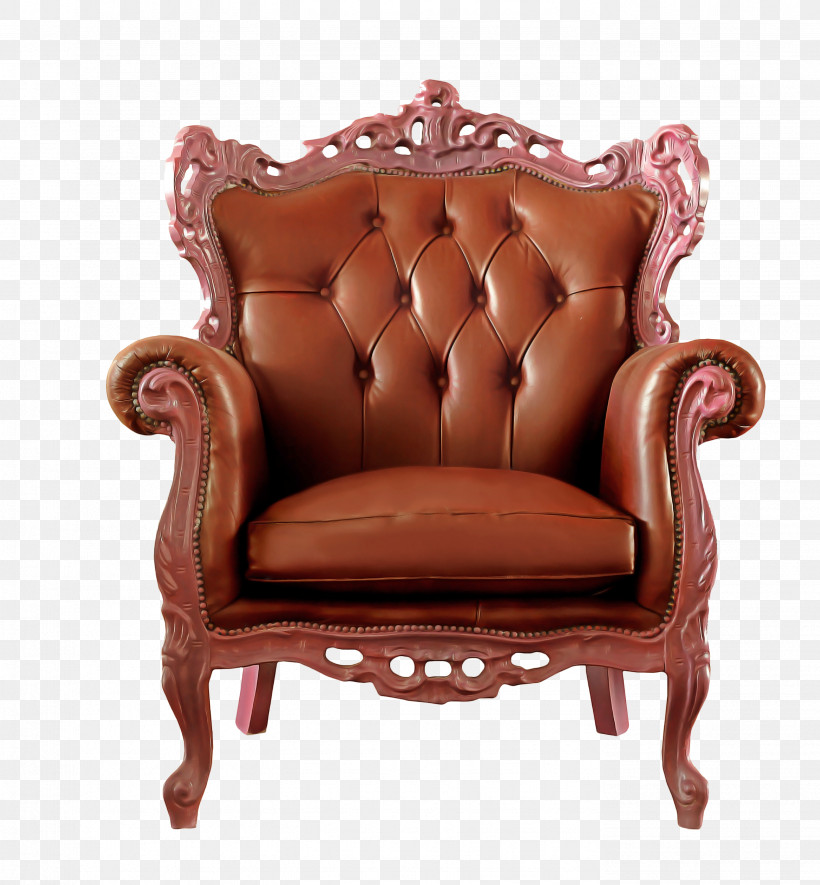 Furniture Chair Club Chair Brown Leather, PNG, 2777x3000px, Furniture, Antique, Brown, Carving, Chair Download Free