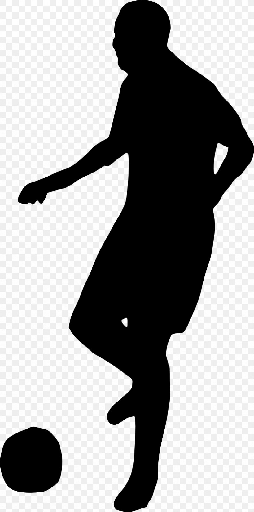 Silhouette Clip Art, PNG, 831x1673px, Silhouette, Arm, Black, Black And White, Football Download Free