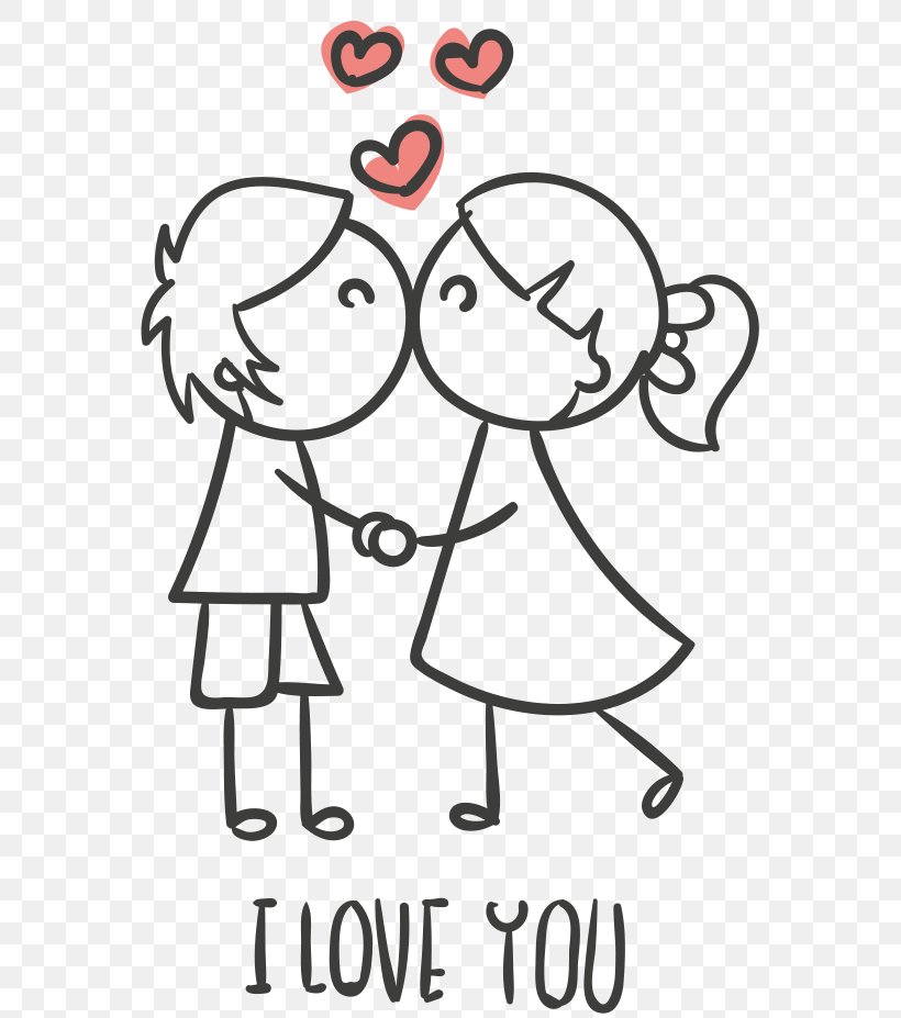 Valentine's Day Drawing Stick Figure Clip Art, PNG, 567x927px, Watercolor, Cartoon, Flower, Frame, Heart Download Free