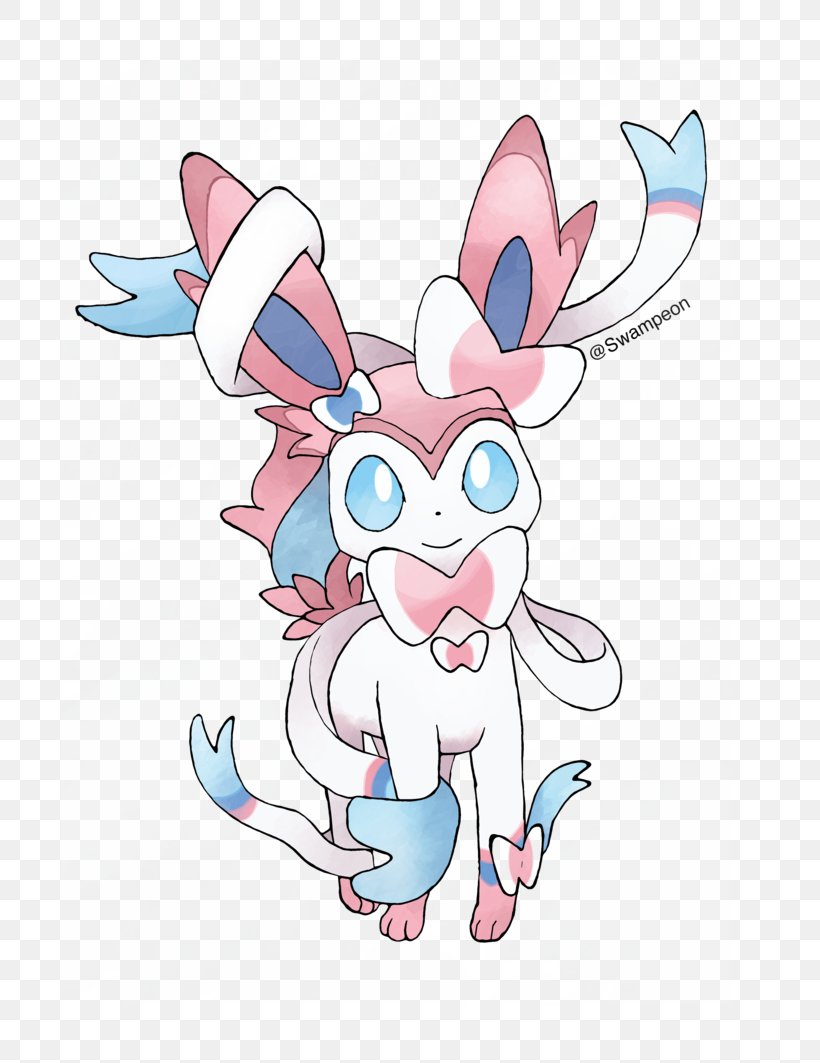 Rabbit Pokémon X And Y Sylveon Absol Eevee, PNG, 751x1063px, Watercolor, Cartoon, Flower, Frame, Heart Download Free
