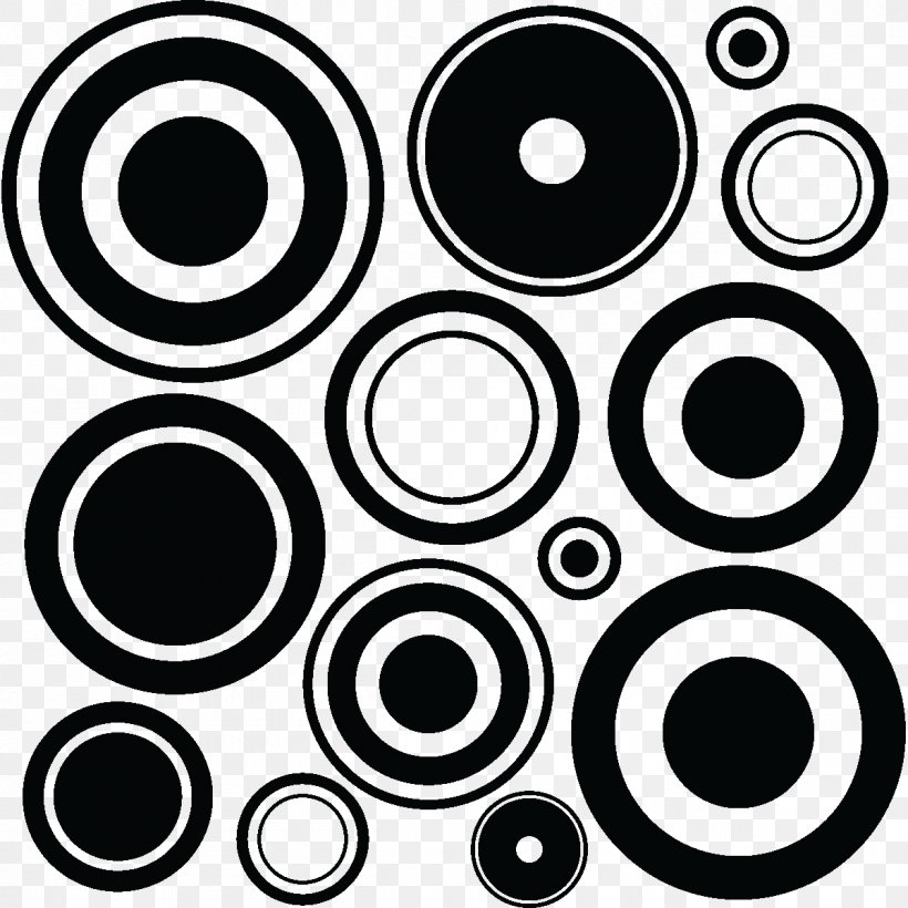 Sticker Circle Mural Clip Art, PNG, 1200x1200px, Sticker, Auto Part, Bathroom, Black And White, Furniture Download Free