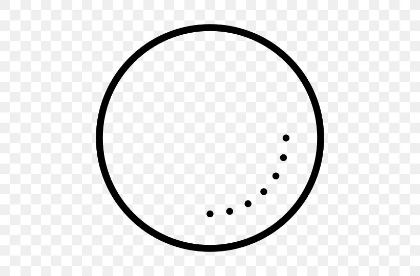 Circle White Point Clip Art, PNG, 540x540px, White, Area, Black, Black And White, Line Art Download Free