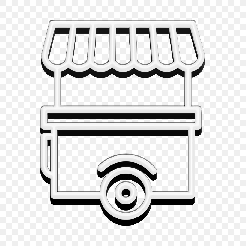 Food Cart Icon Street Food Icon, PNG, 658x818px, Food Cart Icon, Angle, Area, Black And White, Geometry Download Free