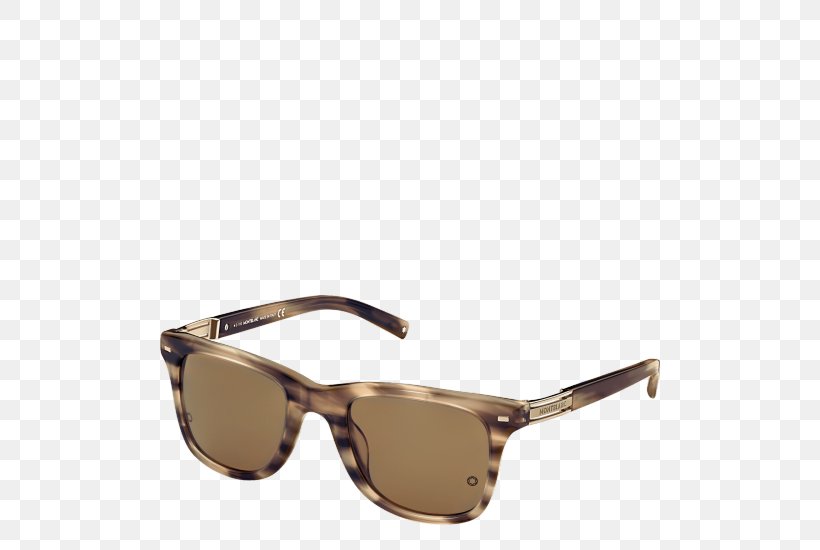 Sunglasses Eyewear Montblanc Ray-Ban Wayfarer, PNG, 550x550px, Sunglasses, Beige, Brown, Eyewear, Glasses Download Free