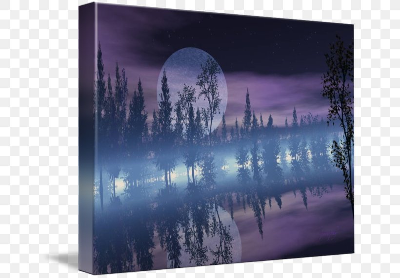 The Mystical Moon Painting Imagekind Art Canvas, PNG, 650x570px, Painting, Art, Atmosphere, Canvas, Computer Download Free