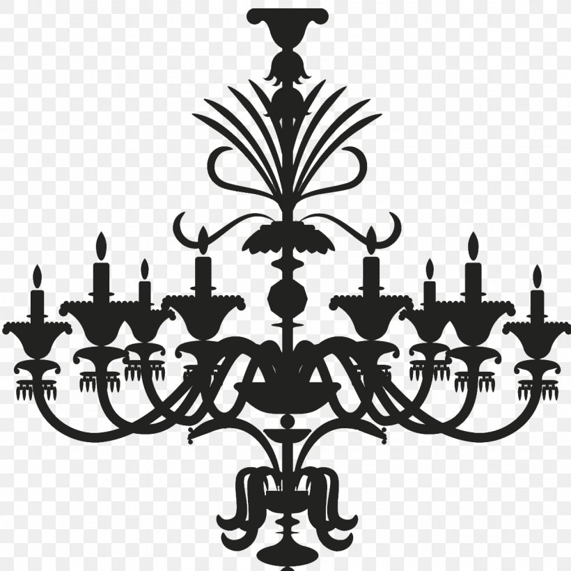 Chandelier Wall Decal Window, PNG, 1232x1232px, Chandelier, Adhesive, Bedroom, Black And White, Candle Holder Download Free