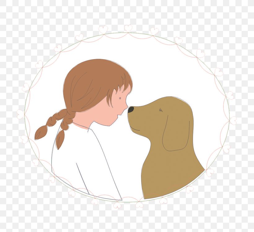 Dog Homo Sapiens Ear Character Human Behavior, PNG, 750x750px, Watercolor, Cartoon, Flower, Frame, Heart Download Free