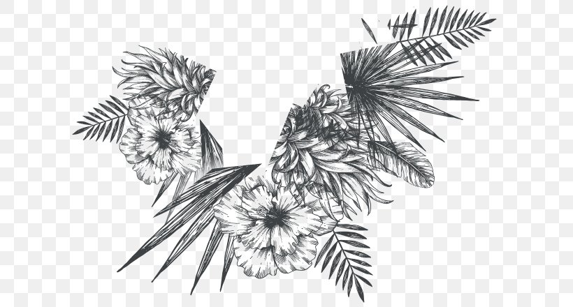 Drawing /m/02csf Pine Line Flowering Plant, PNG, 620x440px, Drawing, Artwork, Black And White, Branch, Flora Download Free