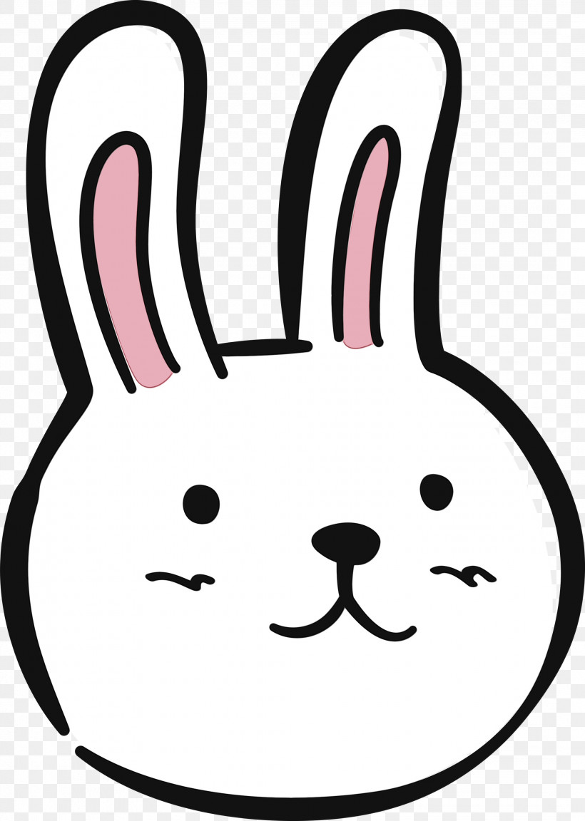 Line Art Snout Whiskers Face Line, PNG, 2135x3000px, Rabbit, Cartoon Rabbit, Cute Rabbit, Face, Geometry Download Free