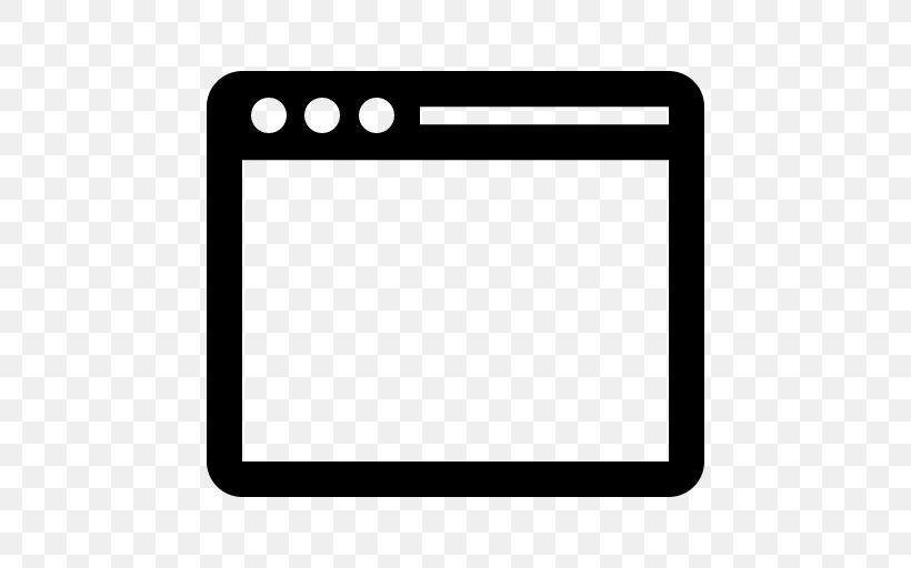Web Browser Window Web Typography, PNG, 512x512px, Web Browser, Area, Black, Computer, Handheld Devices Download Free