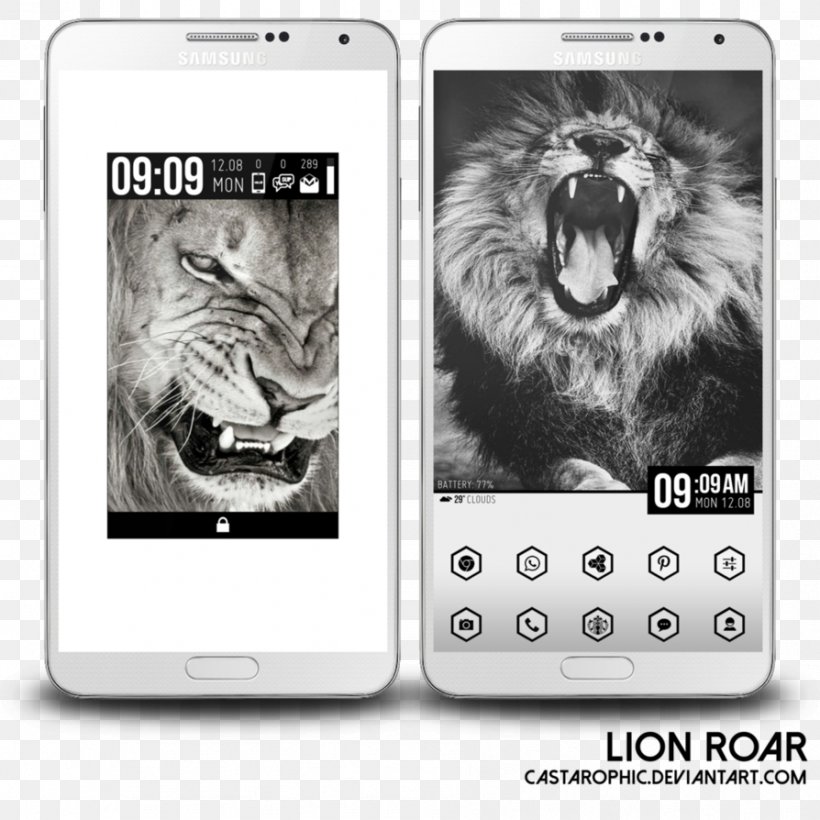 Feature Phone Smartphone Roar Electronics IPhone, PNG, 894x894px, Feature Phone, Big Cats, Black And White, Carnivoran, Cat Like Mammal Download Free