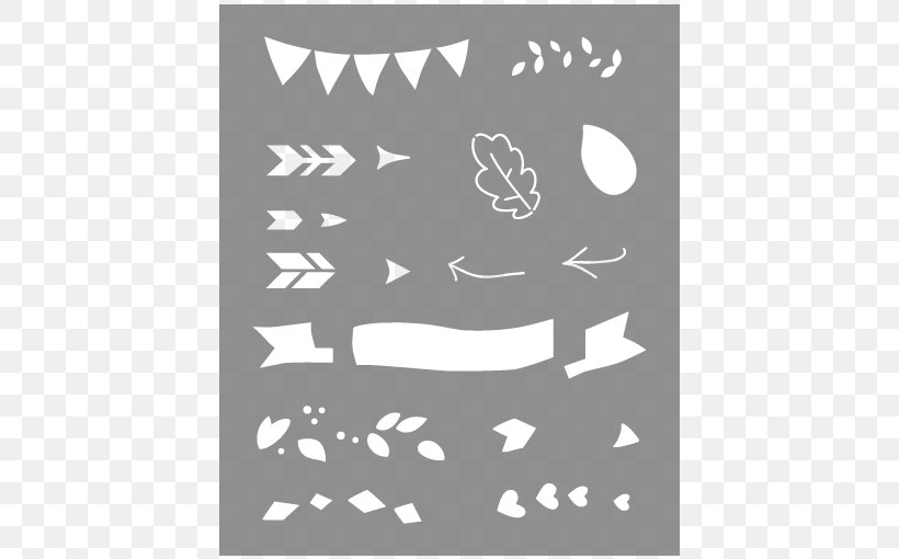 Stencil White Angle Pattern, PNG, 510x510px, Stencil, Animal, Animated Cartoon, Area, Black Download Free