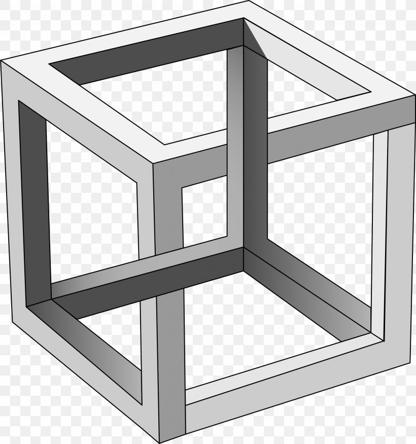 Impossible Cube Waterfall Impossible Object Art, PNG, 2178x2325px, Impossible Cube, Art, Cube, Drawing, Furniture Download Free
