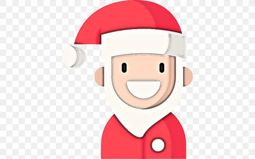 Santa Claus, PNG, 512x512px, Cartoon, Facial Expression, Red, Santa Claus, Smile Download Free