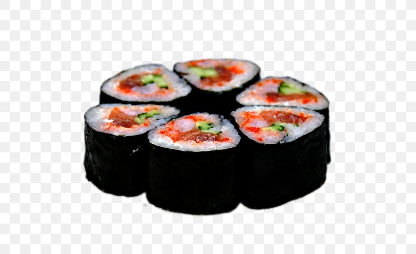 California Roll Gimbap Sushi Makizushi Asian Cuisine, PNG, 500x500px, California Roll, Asian Cuisine, Asian Food, Cuisine, Dish Download Free