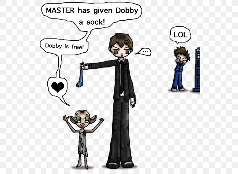 Dobby The House Elf Fan Art Harry Potter TARDIS, PNG, 560x600px, Watercolor, Cartoon, Flower, Frame, Heart Download Free