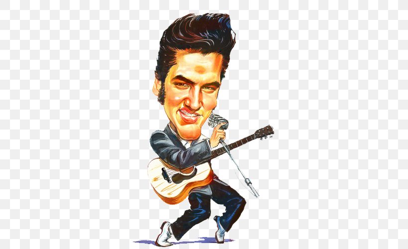 Elvis Presley Guitarist, PNG, 500x500px, Elvis Presley, Animation, Caricature, Cartoon, Drawing Download Free