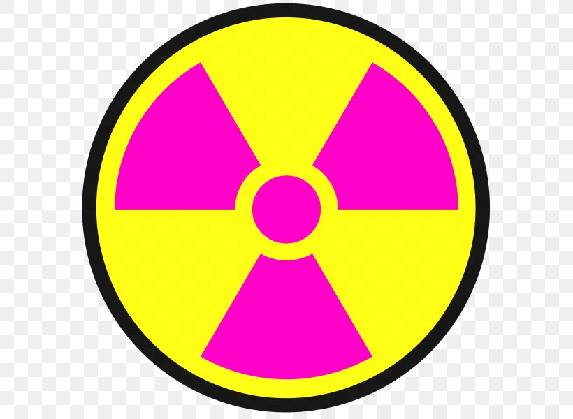 Radiation Hazard Symbol Radioactive Decay Clip Art, PNG, 600x600px, Radiation, Area, Biological Hazard, Dangerous Goods, Hazard Symbol Download Free