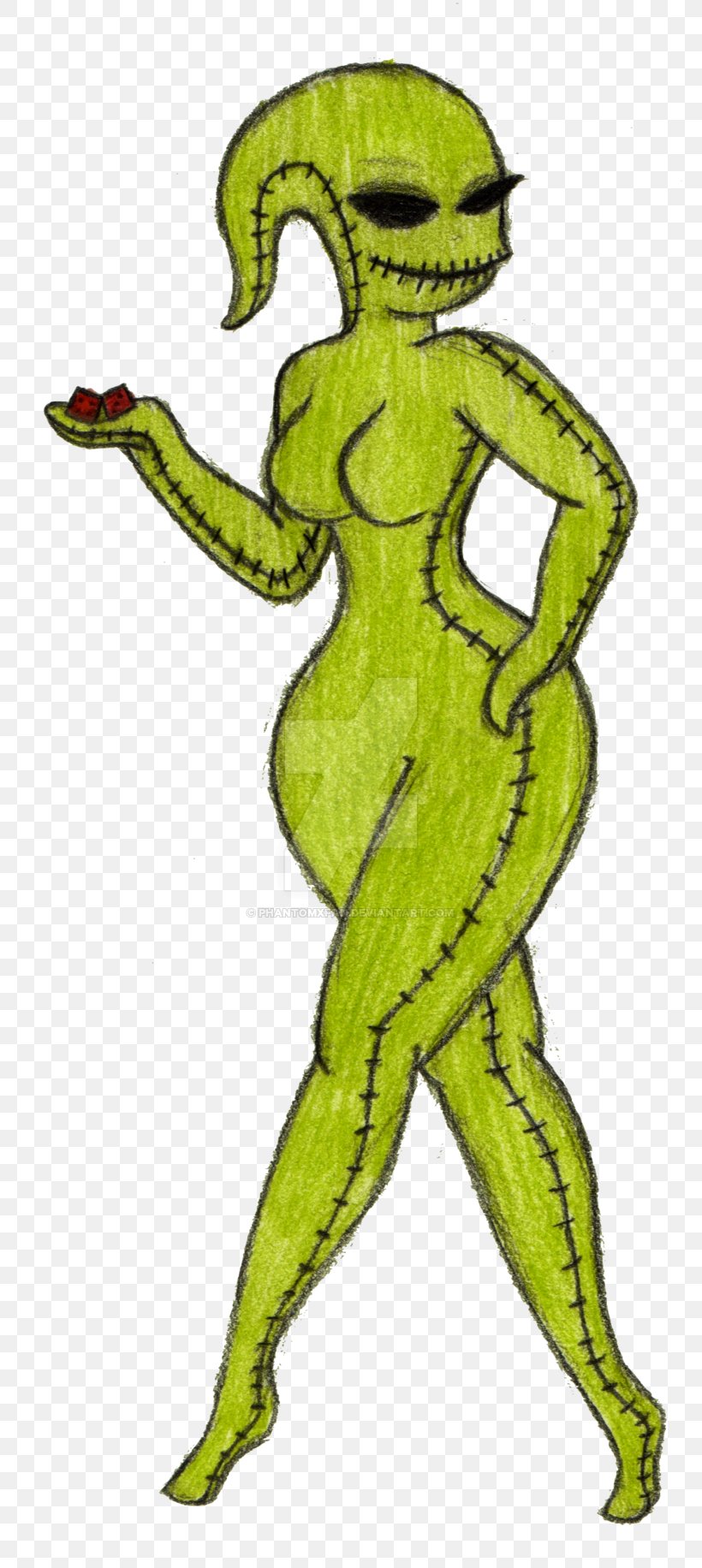 Oogie Boogie Boogeyman Drawing, PNG, 800x1832px, Oogie Boogie, Amphibian, Art, Boogeyman, Cartoon Download Free