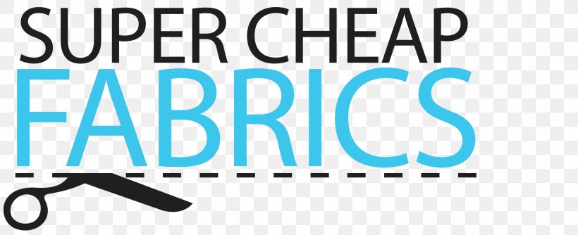 Super Cheap Fabrics Logo Brand Textile, PNG, 2299x937px, Logo, Area, Blue, Brand, Dandenong Download Free