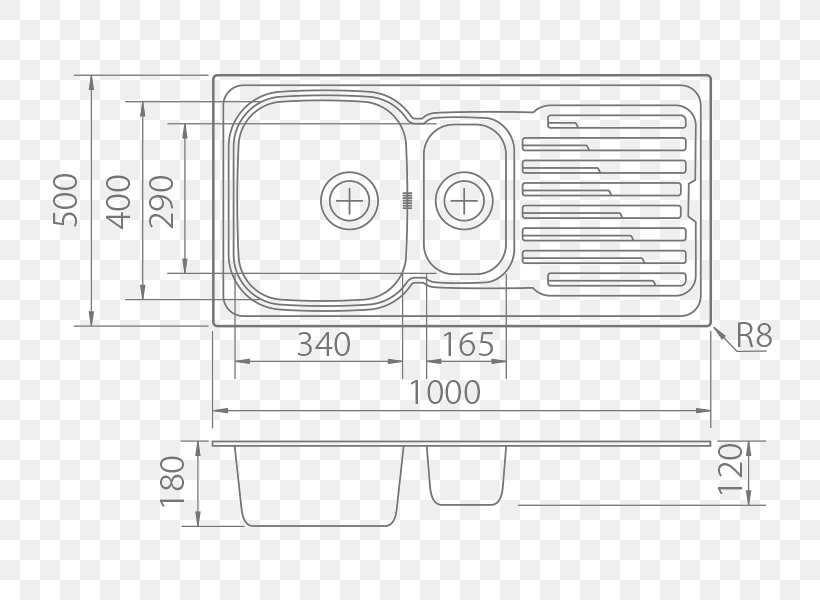 Technical Drawing Kitchen Sink Line Art, PNG, 800x600px, Technical Drawing, Area, Artwork, Black And White, Brand Download Free